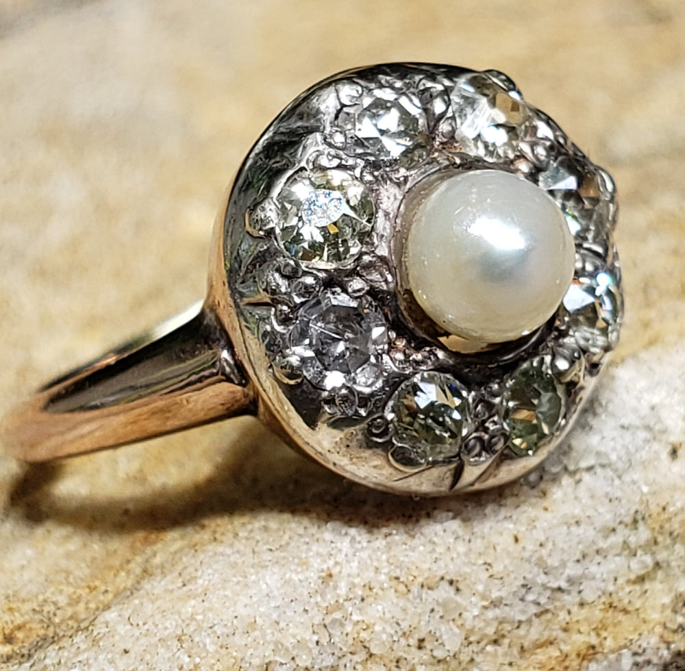 Antique Georgian Old Cut Diamond Five Stone Ring 3.4ct Total – Antique  Jewellery Online